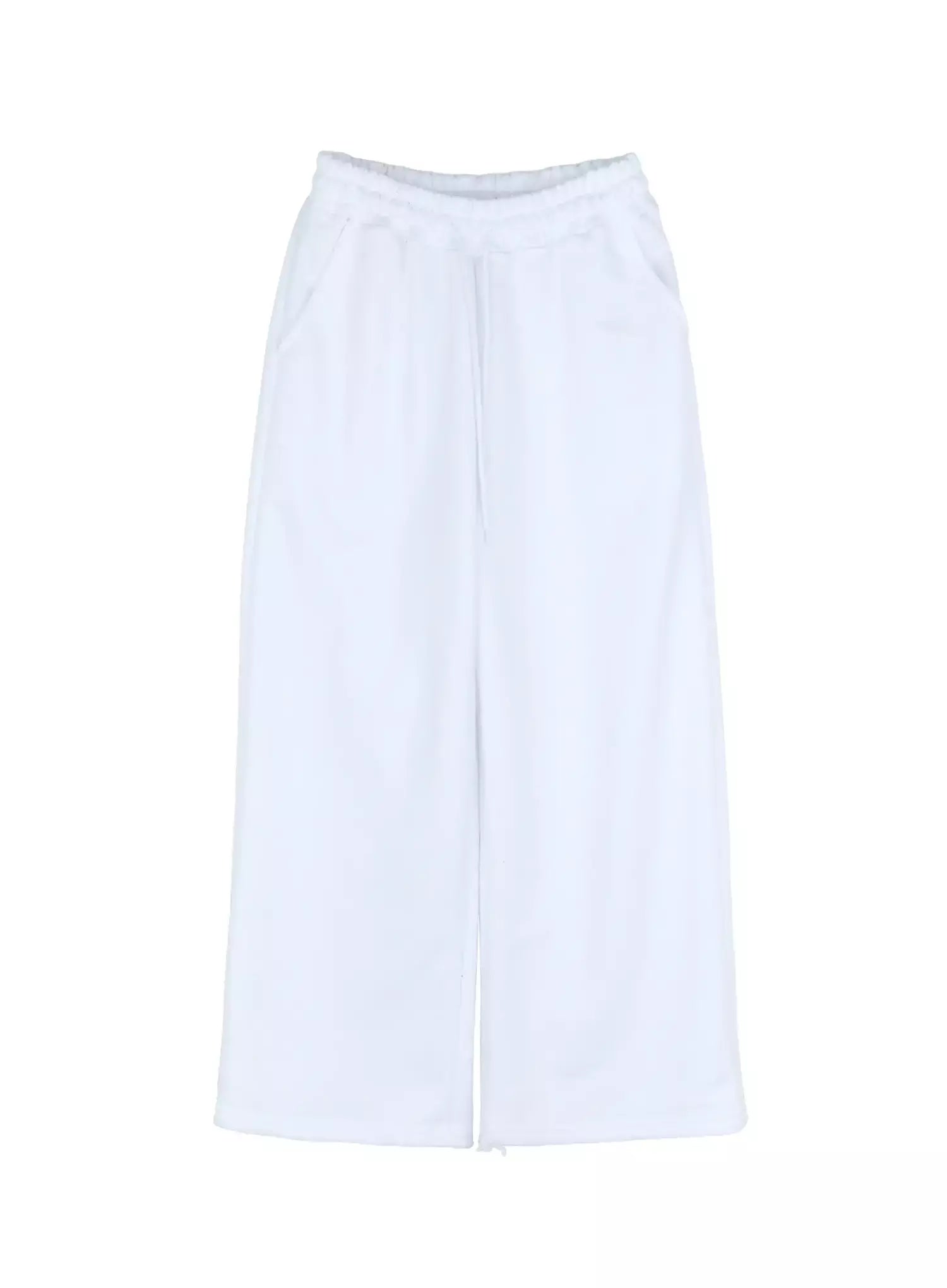 graphic-wide-leg-sweatpants-is525 / White