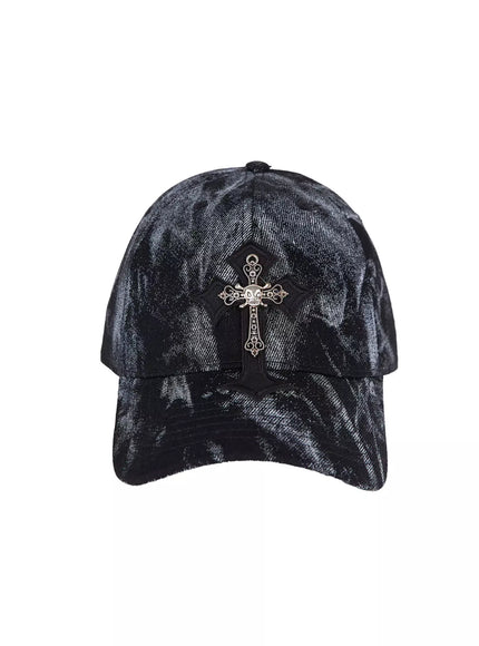 pearl-cross-grunge-style-cap-iu518