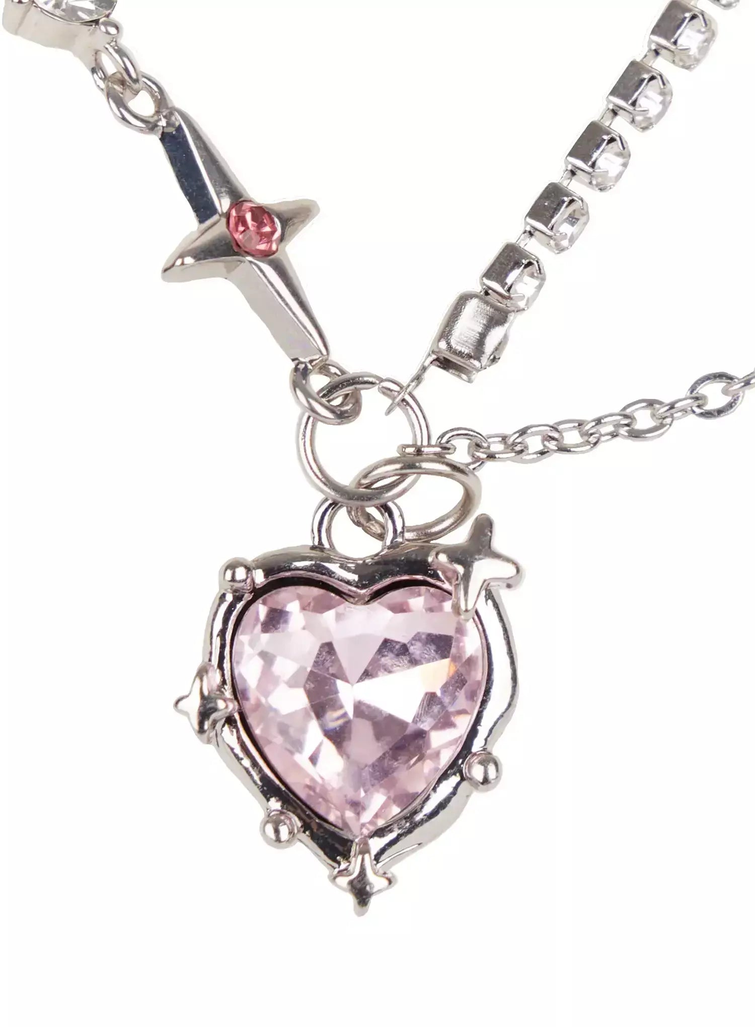 double-chain-heart-pendant-necklace-io527