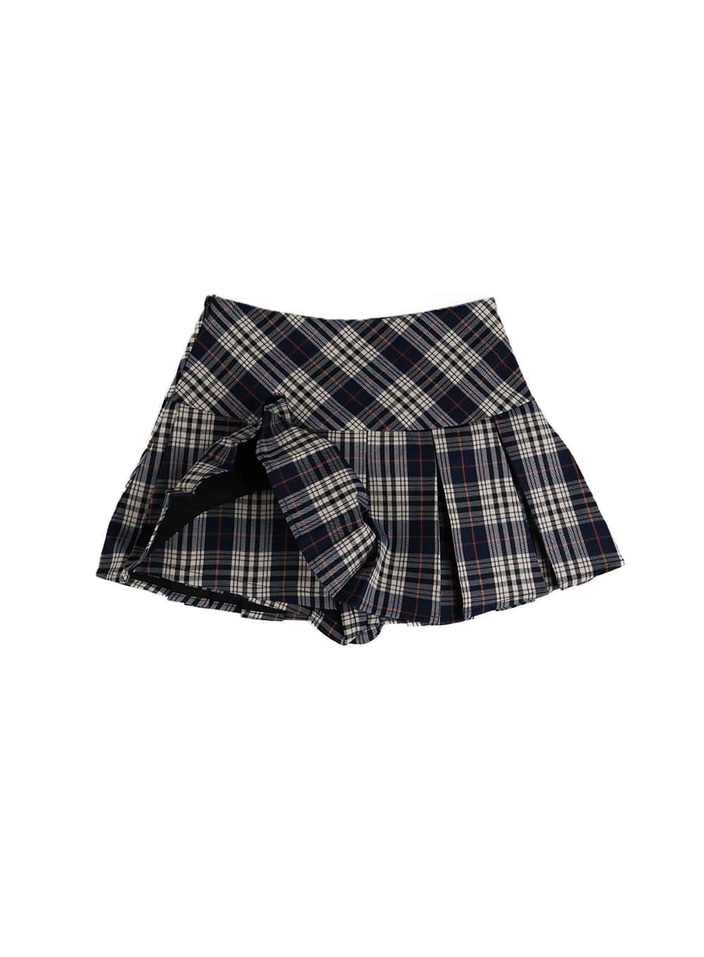 checkered-pleated-mini-skirt-im405