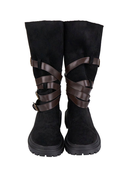 buckle-chic-faux-leather-long-boots-io430