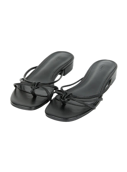 twist-strap-sandals-iu519 / Black