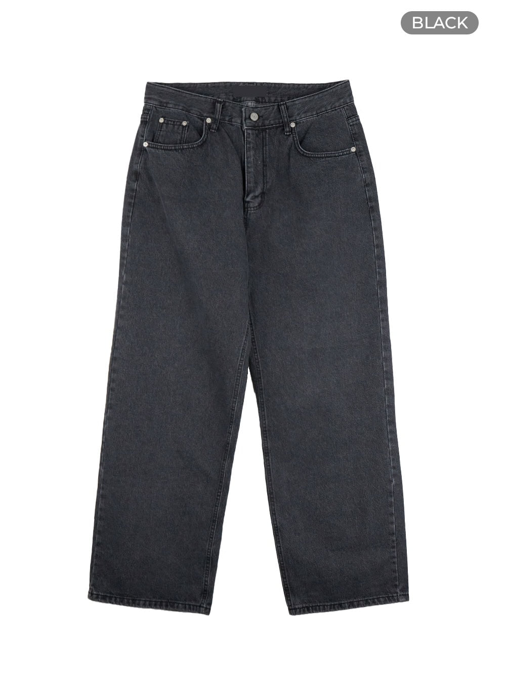 Men's Wide Fit Jeans IL412 in Black, size L