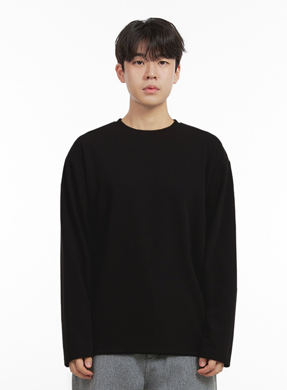 mens-essential-solid-t-shirt-in422 / Black