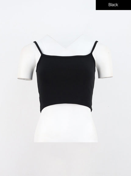 basic-crop-cami-in308 / Black