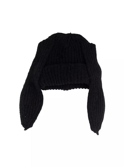 slouchy-knit-beanie-in503 / Black
