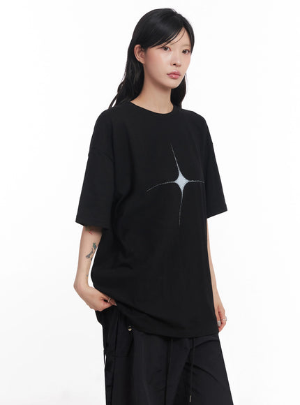 cosmic-graphic-tee-ic503 / Black