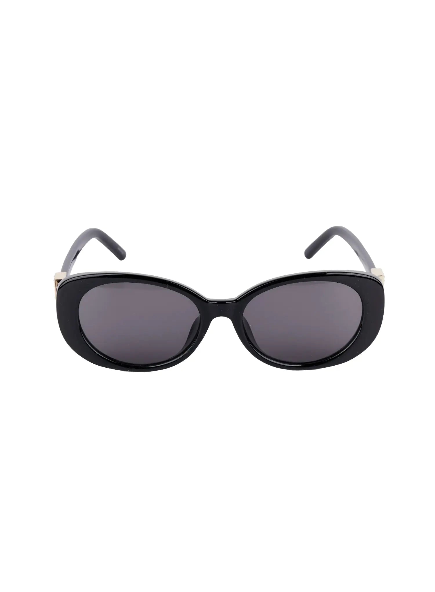 jewel-slim-oval-sunglasses-ij508 / Black