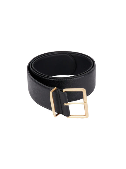 square-buckle-belt-ij516 / Black