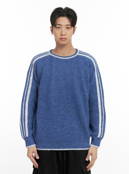 mens-raglan-knit-long-sleeve-id406 / Blue