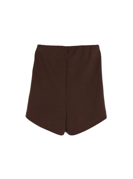 high-waist-shorts-if423 / Dark brown