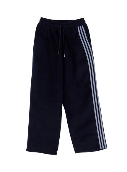 stripe-sweatpants-ij505 / Dark blue