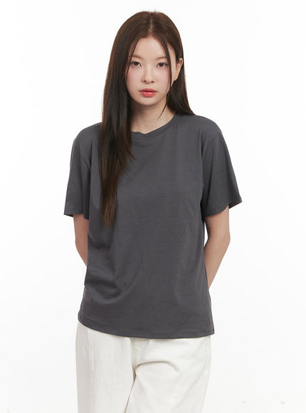 essential-comfort-cotton-t-shirt-ij530 / Dark gray