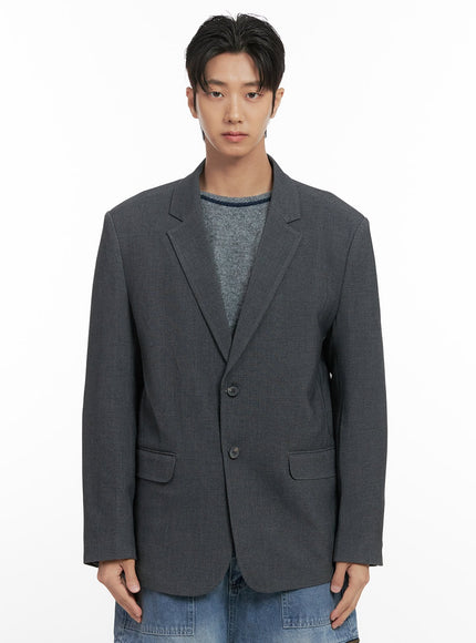 mens-oversized-blazer-id406 / Dark gray