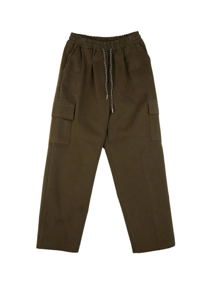mens-straight-leg-cargo-pants-id427 / Dark green