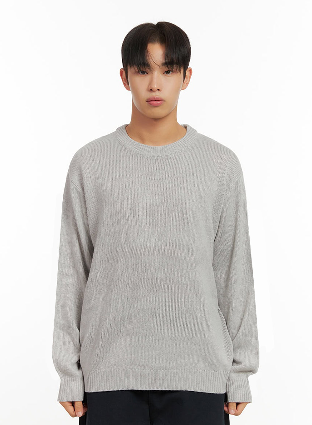 mens-cozyknit-round-neck-sweater-id413 / Gray