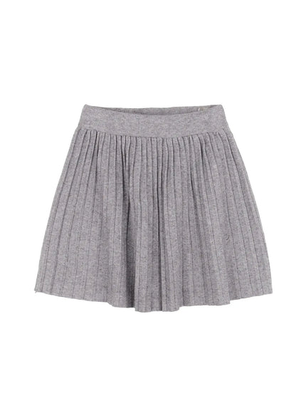 pleated-skirt-ij508 / Gray