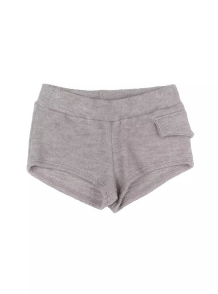 wool-blend-micro-shorts-in528 / Gray