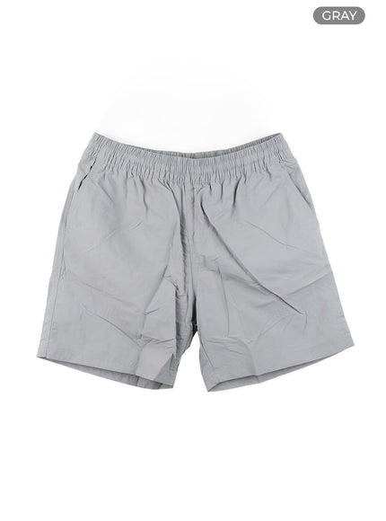 mens-casual-nylon-shorts-ia402 / Gray