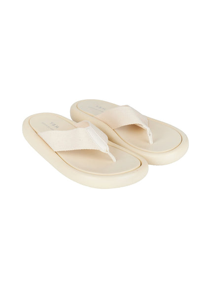 mens-comfy-flip-flops-iy522 / Light beige