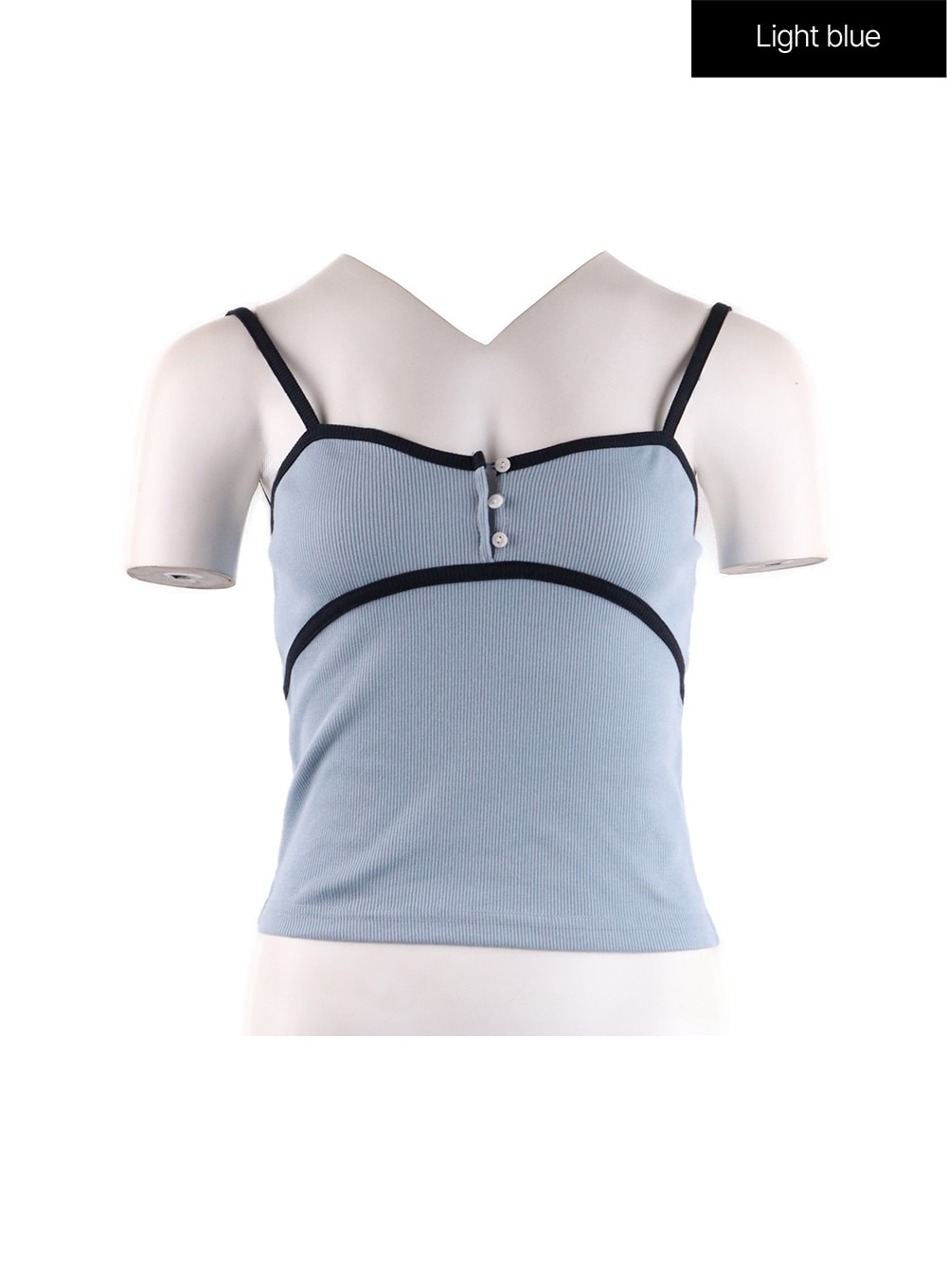 Button Front Light Cami