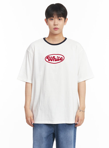 mens-three-tone-graphic-t-shirt-ia529 / White