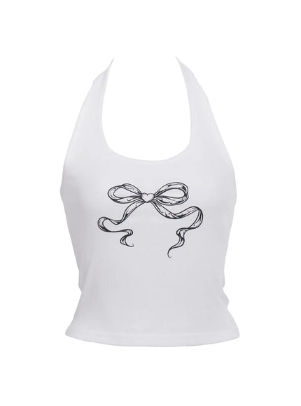 bow-halter-tank-ic503 / White