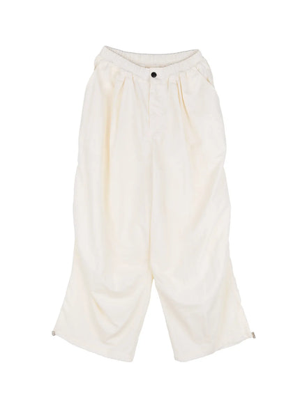 mens-seam-detail-balloon-fit-drawstring-pants-il511 / White