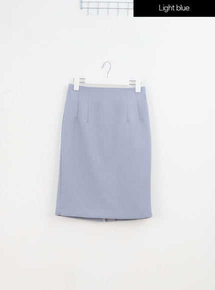 Color Midi Skirt IA324