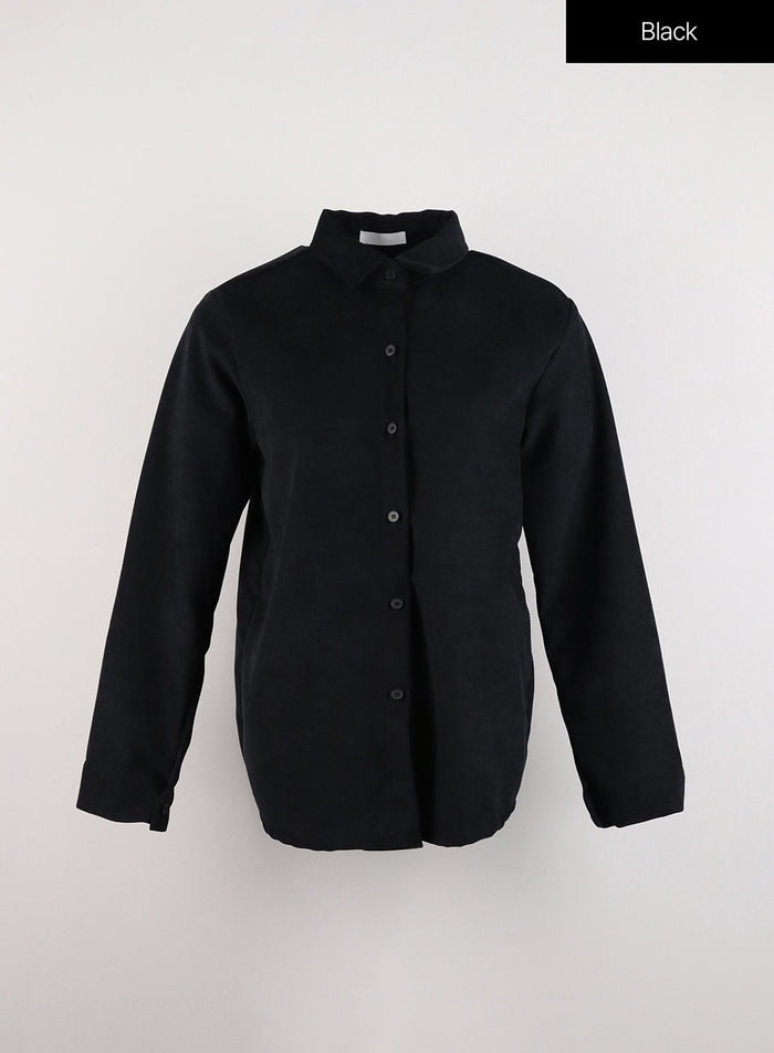 basic-collar-buttoned-shirt-id306 / Black