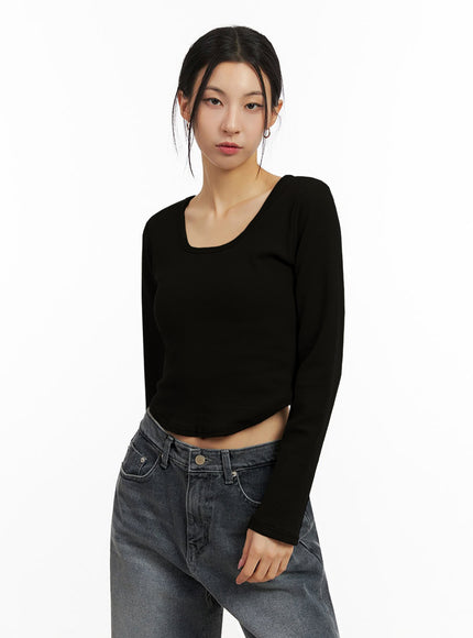 basic-square-neck-crop-top-id431 / Black