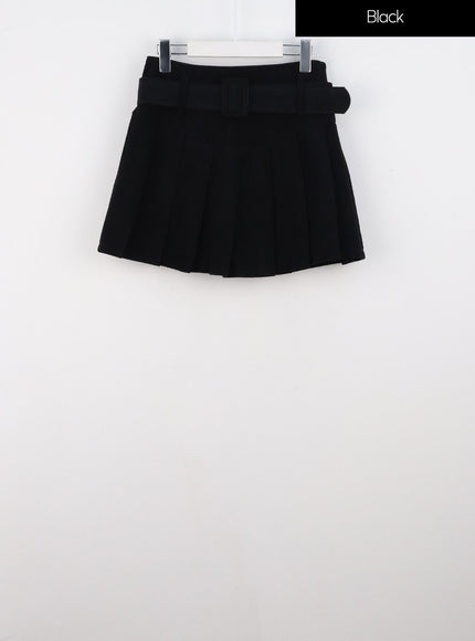 corduroy-mini-skirt-is321 / Black