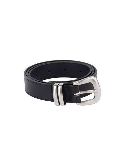 square-buckle-basic-belt-ig527 / Black