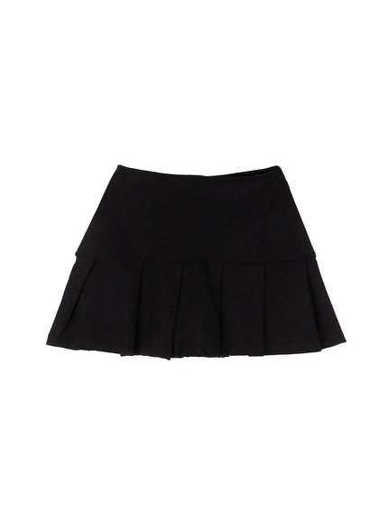 pleated-mini-skirt-id525 / Black