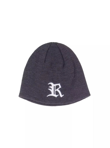 embroidered-beanie-io517 / Dark gray