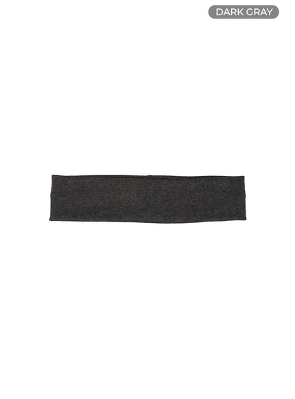 solid-cotton-headband-is402 / Dark gray