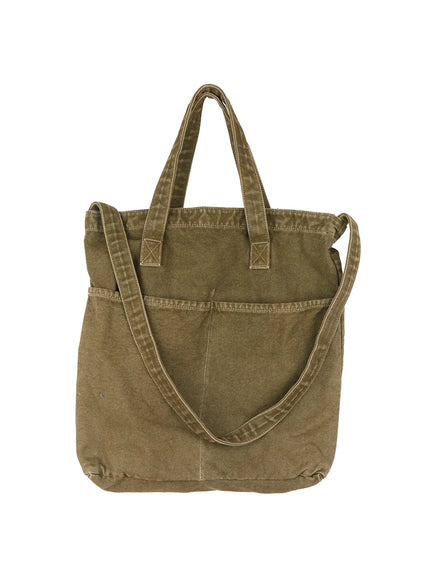 mens-two-way-vintage-cotton-bag-il511 / Dark green
