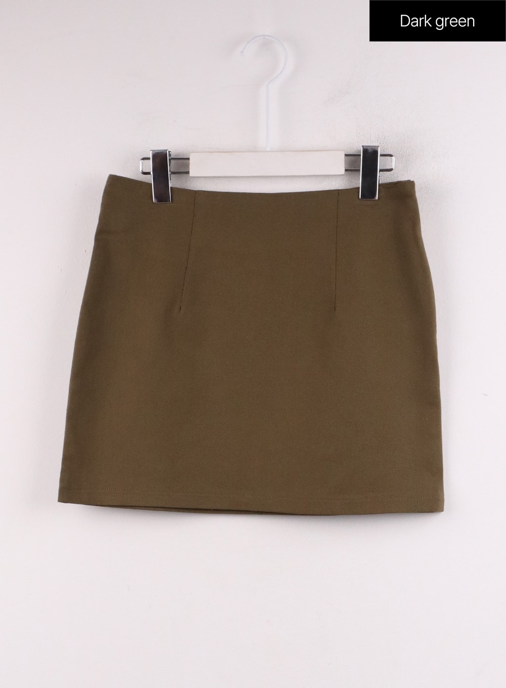 basic-mini-skirt-if402 / Dark green