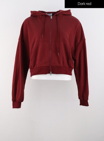 comfyz-zip-up-hoodie-is322 / Dark red