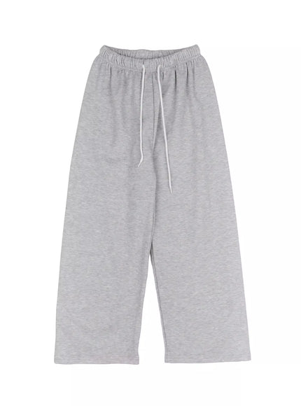 thermal-wide-leg-sweatpants-in528 / Gray