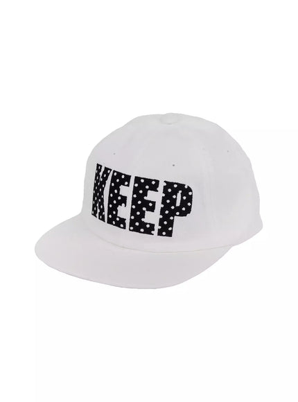 trendy-lettered-camp-cap-in514 / White