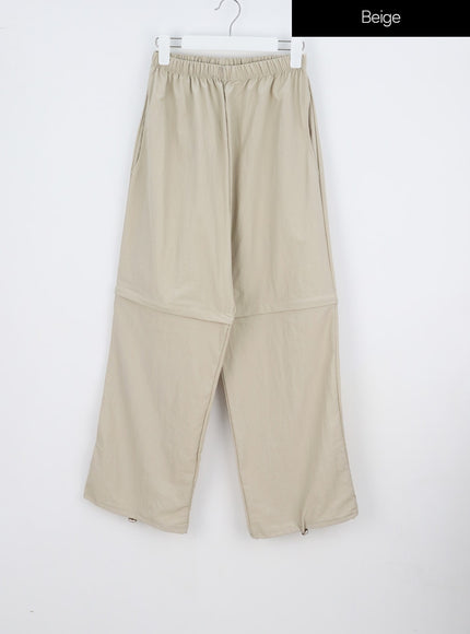 Color Wide Track Pants IY312