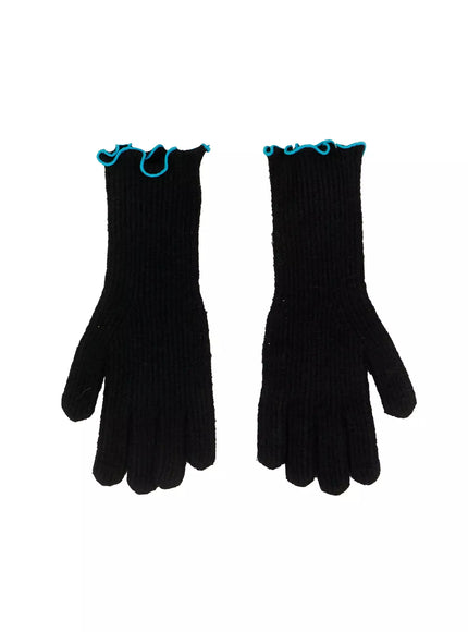 handmade-knit-touchscreen-gloves-id526 / Black
