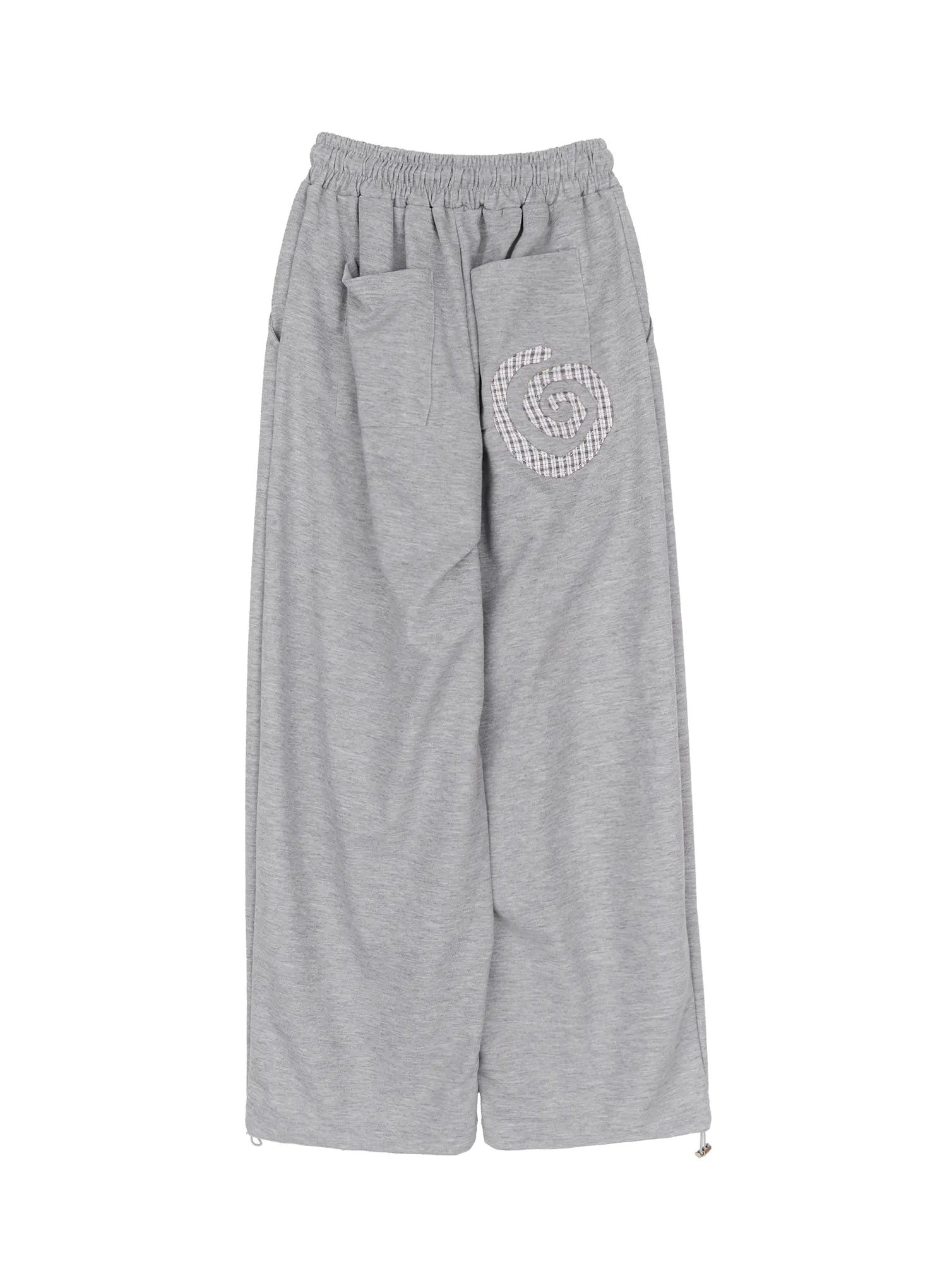 plaid-spiral-detail-sweatpants-ia523
