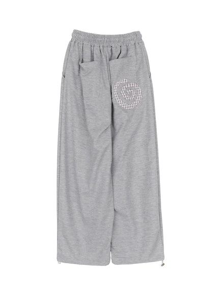 plaid-spiral-detail-sweatpants-ia523