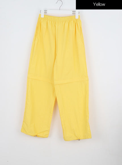 Color Wide Track Pants IY312