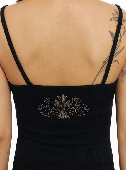 cross-graphic-lace-trim-cami-tank-iy504