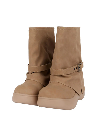 chunky-platform-mid-calf-boots-im503 / Beige