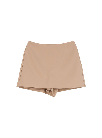 pencil-skirt-with-built-in-skirt-ij527 / Beige