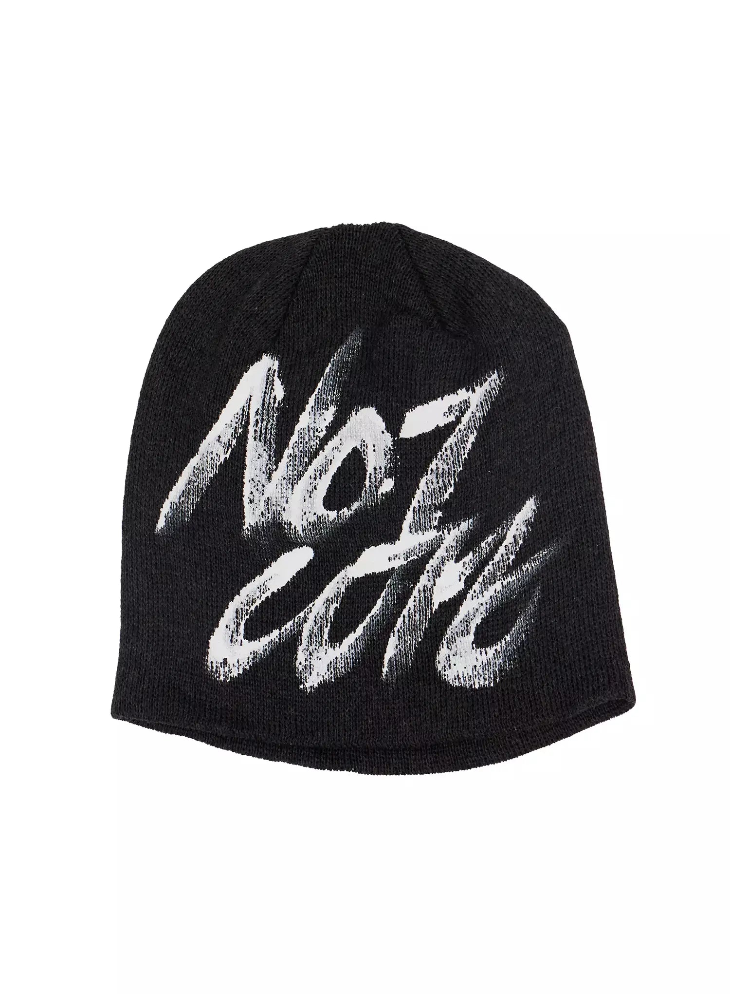 not-cute-ribbed-beanie-im506 / Dark gray